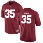 Men's Alabama Crimson Tide #35 Cooper Bishop Crimson Replica NCAA College Football Jersey 2403XULN8